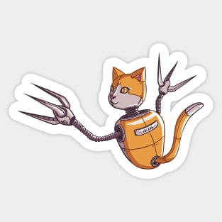 Robot Cat Sticker